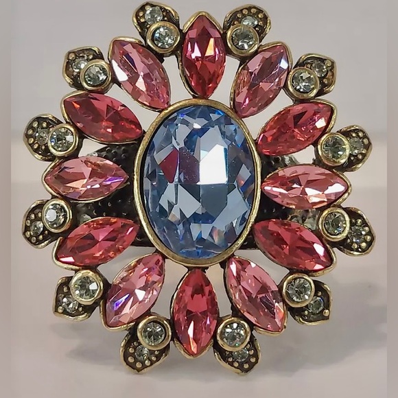 Heidi Daus “Glorious Garden” cocktail ring - Picture 1 of 14